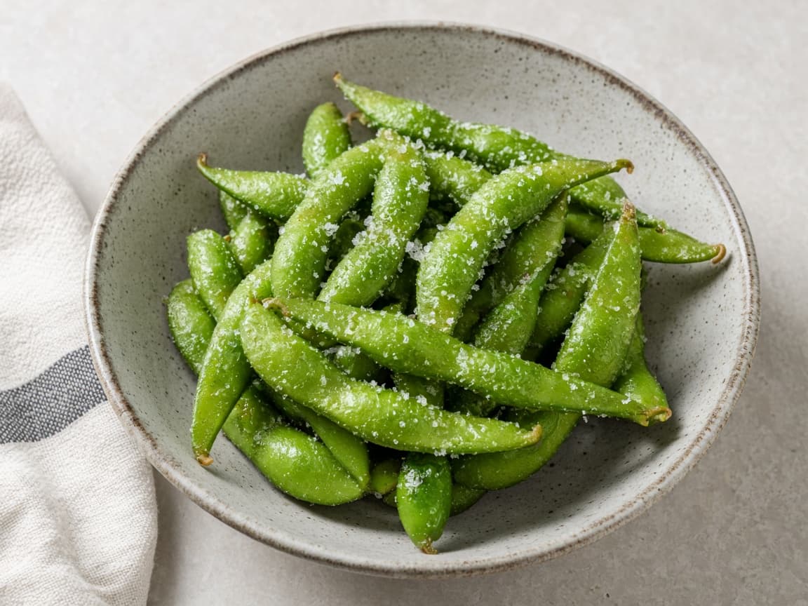 Steamed edamame