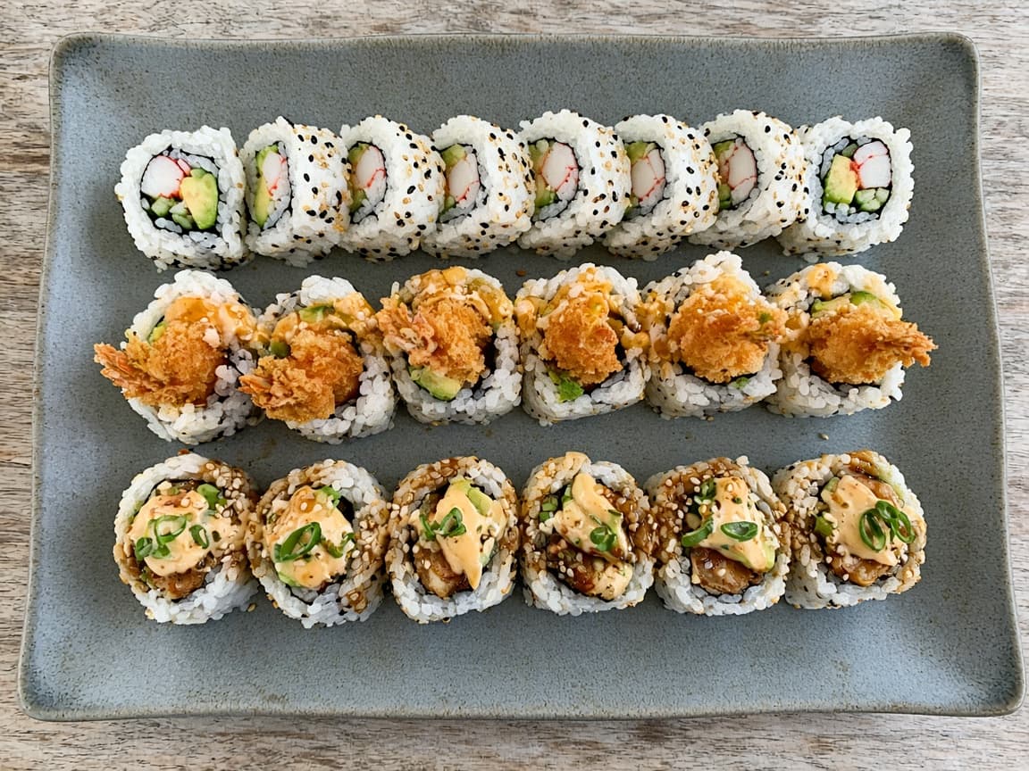 Cooked roll platter
